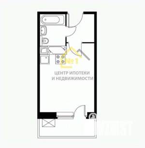 Студия квартира, вторичка, 24м2, 10/10 этаж