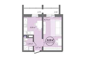 1-к квартира, вторичка, 38м2, 4/13 этаж