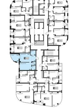 1-к квартира, вторичка, 59м2, 8/29 этаж