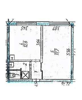 1-к квартира, вторичка, 36м2, 6/9 этаж