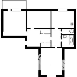 3-к квартира, вторичка, 65м2, 6/10 этаж
