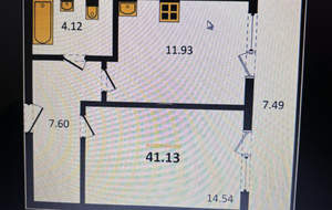 1-к квартира, вторичка, 41м2, 24/25 этаж