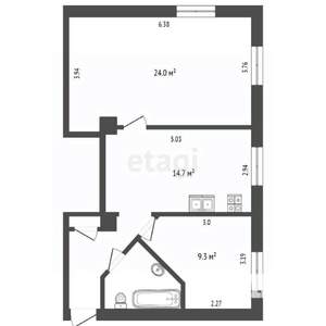 2-к квартира, вторичка, 58м2, 4/5 этаж