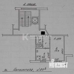 1-к квартира, вторичка, 34м2, 2/9 этаж