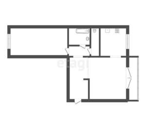 2-к квартира, вторичка, 57м2, 1/10 этаж