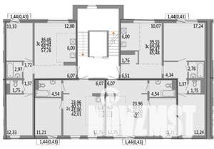 3-к квартира, строящийся дом, 64м2, 6/10 этаж