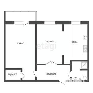 2-к квартира, вторичка, 48м2, 7/9 этаж