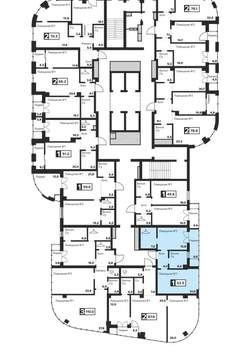 1-к квартира, вторичка, 53м2, 8/29 этаж