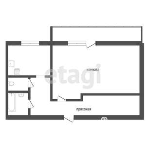 1-к квартира, вторичка, 40м2, 9/10 этаж