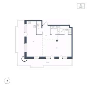 1-к квартира, вторичка, 90м2, 5/8 этаж