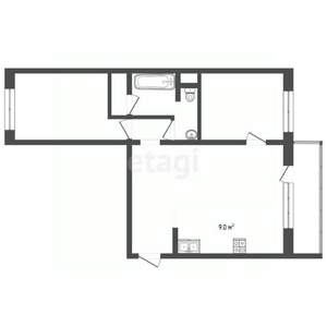 2-к квартира, вторичка, 56м2, 10/10 этаж