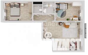 2-к квартира, вторичка, 54м2, 4/10 этаж