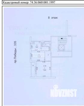 2-к квартира, вторичка, 51м2, 8/10 этаж