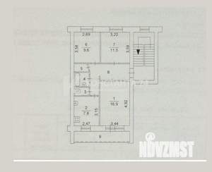 3-к квартира, вторичка, 60м2, 4/5 этаж