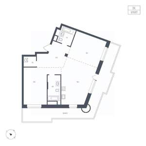 2-к квартира, вторичка, 101м2, 3/9 этаж