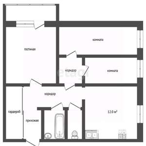 3-к квартира, вторичка, 67м2, 3/16 этаж