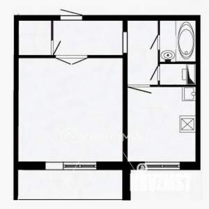 1-к квартира, вторичка, 40м2, 5/10 этаж