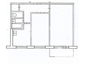 2-к квартира, вторичка, 47м2, 2/5 этаж