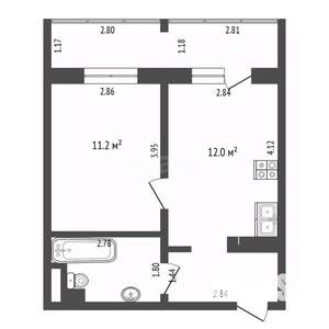 1-к квартира, вторичка, 36м2, 4/10 этаж