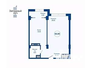 2-к квартира, вторичка, 66м2, 11/25 этаж