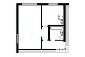1-к квартира, вторичка, 32м2, 1/5 этаж