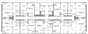 3-к квартира, строящийся дом, 60м2, 4/25 этаж