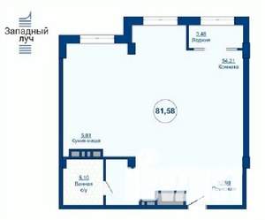 3-к квартира, вторичка, 82м2, 19/24 этаж