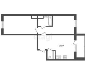 2-к квартира, вторичка, 54м2, 4/10 этаж