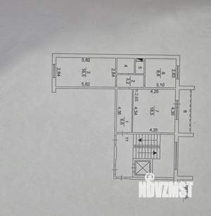 2-к квартира, вторичка, 57м2, 3/10 этаж