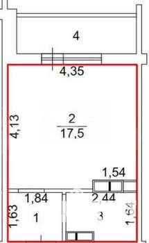 Студия квартира, вторичка, 26м2, 12/20 этаж