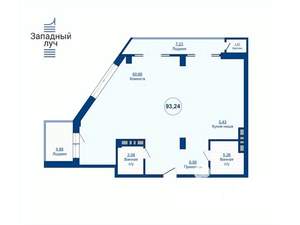 1-к квартира, вторичка, 93м2, 11/24 этаж