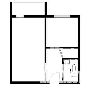 1-к квартира, вторичка, 33м2, 4/9 этаж