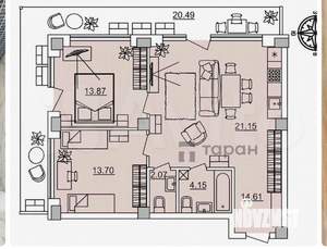 3-к квартира, вторичка, 76м2, 16/32 этаж