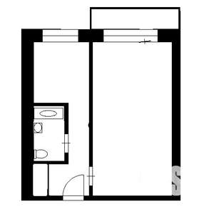 1-к квартира, вторичка, 32м2, 5/5 этаж