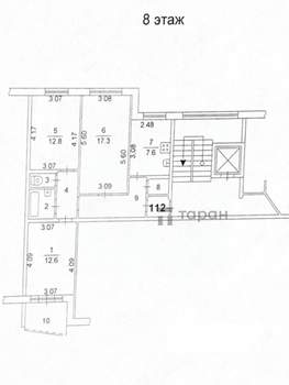 3-к квартира, вторичка, 66м2, 8/10 этаж