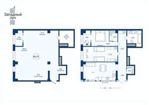 1-к квартира, вторичка, 82м2, 21/23 этаж