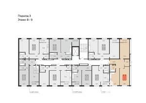 2-к квартира, вторичка, 67м2, 9/10 этаж