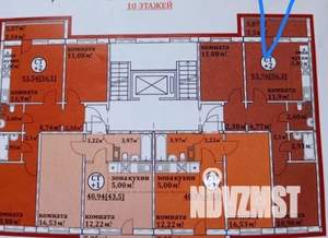 3-к квартира, вторичка, 54м2, 2/15 этаж