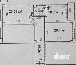 2-к квартира, вторичка, 75м2, 5/18 этаж