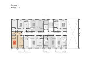 1-к квартира, вторичка, 45м2, 3/10 этаж