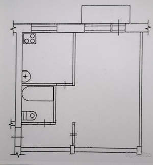 1-к квартира, вторичка, 31м2, 3/3 этаж