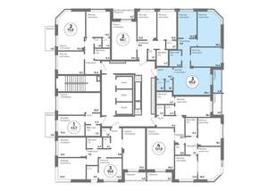 3-к квартира, строящийся дом, 94м2, 5/22 этаж