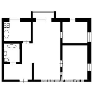 3-к квартира, вторичка, 44м2, 5/5 этаж