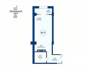 1-к квартира, вторичка, 42м2, 14/24 этаж