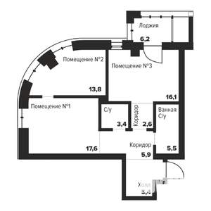 2-к квартира, вторичка, 70м2, 8/29 этаж