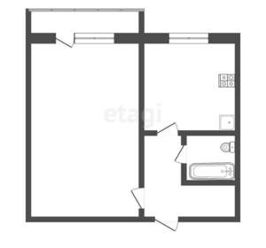 1-к квартира, вторичка, 33м2, 2/11 этаж