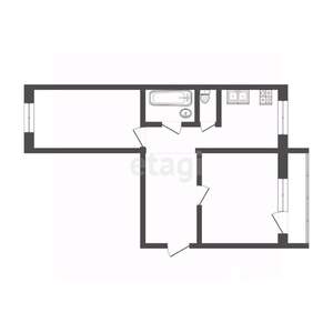 2-к квартира, вторичка, 57м2, 4/10 этаж