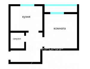 1-к квартира, вторичка, 42м2, 5/15 этаж