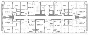 3-к квартира, строящийся дом, 59м2, 15/21 этаж