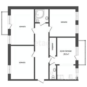 3-к квартира, вторичка, 129м2, 7/10 этаж